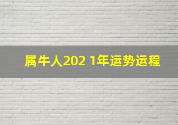 属牛人202 1年运势运程